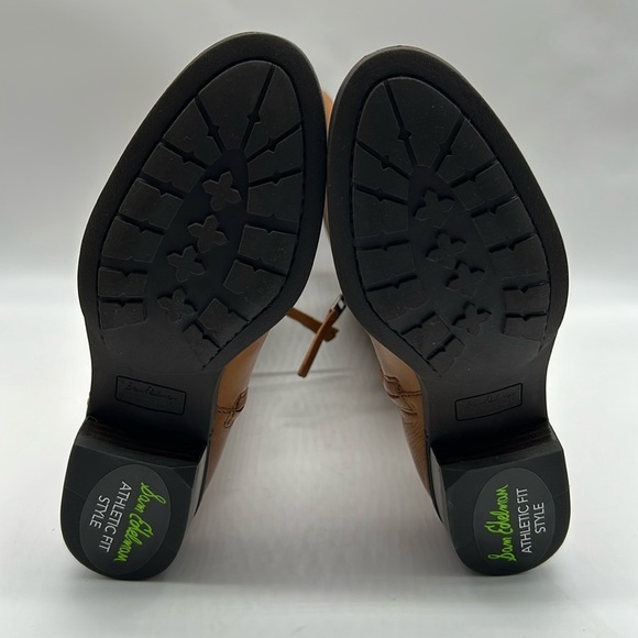 1277- Sam Edelman Prina2 Whiskey Lea Leather Boots Size 6 Wide Calf NWT - Picture 8 of 14